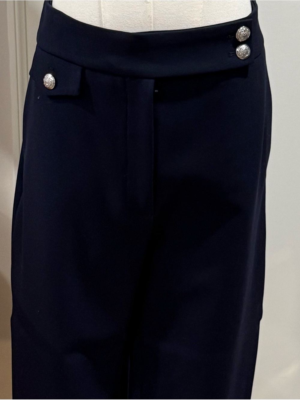 Veronica Beard Navy Renzo pants